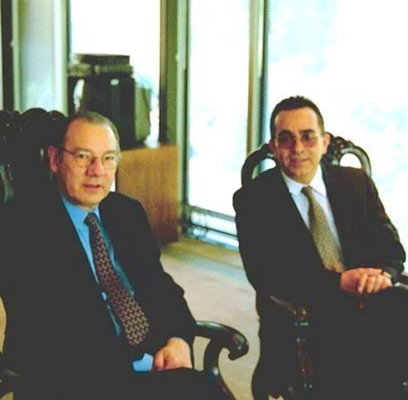 Ambassador of Brazil in Washington D.C., Rubens Barbosa and Samuel (R)